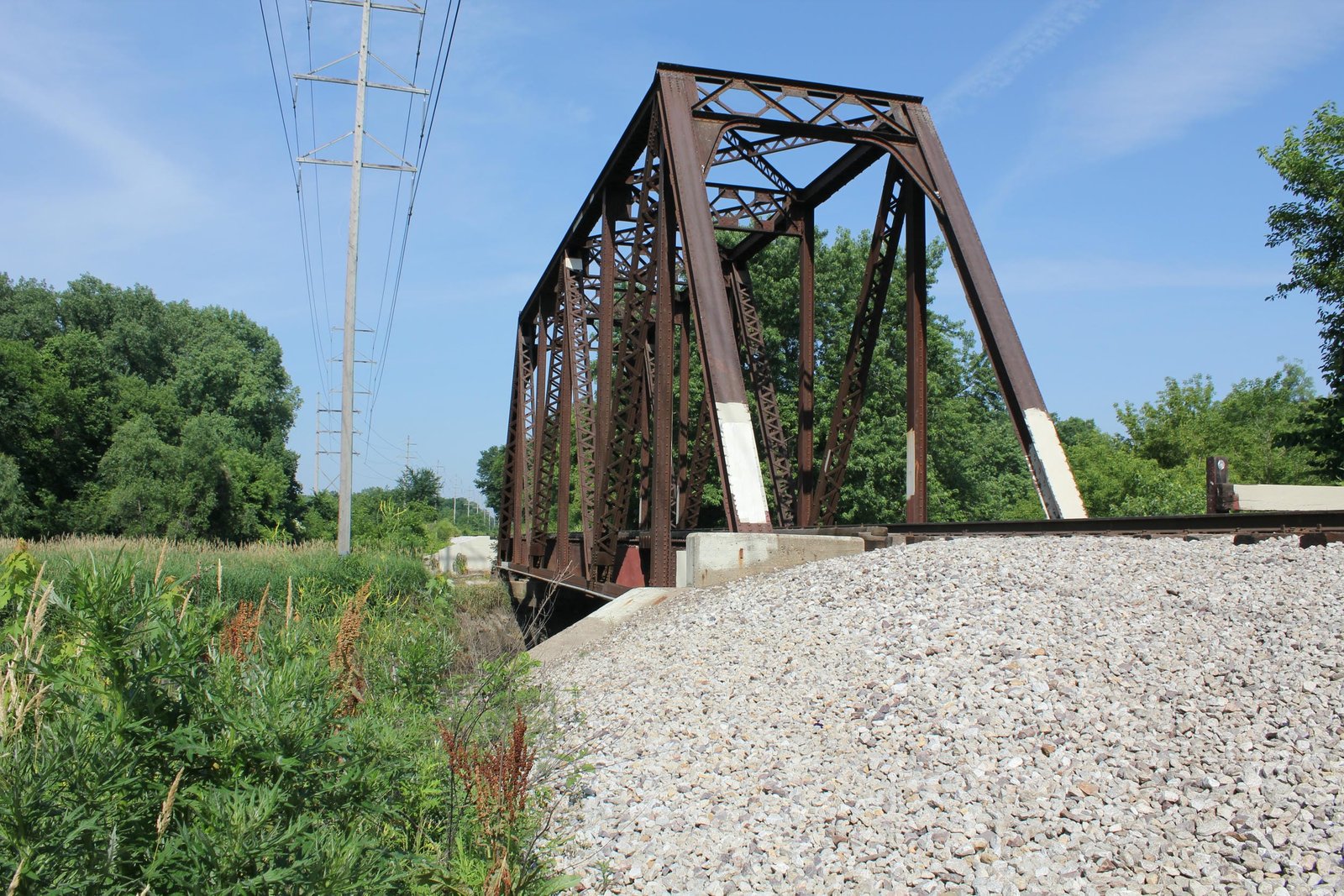 Looking west